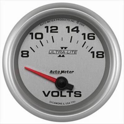Auto Meter Ultra-Lite II Electric Voltmeter Gauge - 7791